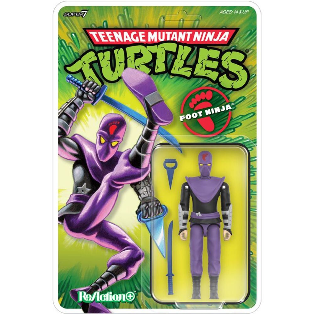 Super7 - Teenage Mutant Ninja Turtles - ReAction+ Wv1 - Foot Ninja (TMNT)